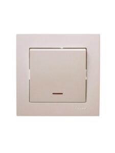 Выключатель 1-кл. 1п СП Vesna 10А IP20 с индикацией механизм крем. LEZARD 742-0388-111 — изображение 8
