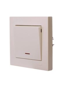 Выключатель 1-кл. 1п СП Vesna 10А IP20 с индикацией механизм крем. LEZARD 742-0388-111 — изображение 2