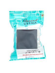Розетка 1-м СП Vesna с заземл. с крышкой ПБТ механизм черн. бархат LEZARD 742-4288-123B — изображение 2