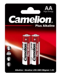 Элемент питания алкалиновый AA/LR6 1.5В Plus Alkaline LR6-BP2 BL-2 (блист.2шт) Camelion 1652 — изображение 3