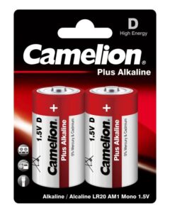 Элемент питания алкалиновый D/LR20 1.5В Plus Alkaline LR20-BP2 BL-2 (блист.2шт) Camelion 1654 — изображение 3