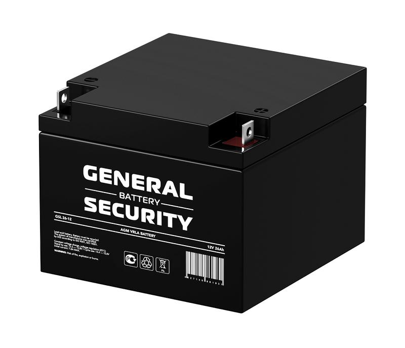 1688142.jpg Аккумулятор 12В 26А.ч General Security GSL26-12 — изображение 1
