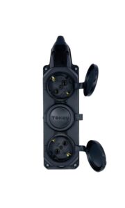 Колодка удлинителя 3-м 16А с заземл. каучук TOKOV ELECTRIC TKE-C05-KK3-Z — изображение 2