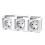 Розетка 3-м ОП Dita 16А IP54 250В с заземл. с прозр. крышкой бел.TOKOV ELECTRIC TKL-DT-R3Z-C01T-IP54 — изображение 2