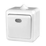 Выключатель 1-кл. ОП Dita IP54 10А 250В с индикацией бел. TOKOV ELECTRIC TKL-DT-V1I-C01-IP54 — изображение 2