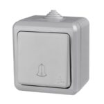 Кнопка звонка ОП Dita IP54 10А 250В сер. TOKOV ELECTRIC TKL-DT-DB-C06-IP54 — изображение 2