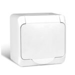 Розетка 1-м ОП Nix 16А IP54 250В с заземл. с крышкой бел. TOKOV ELECTRIC TKE-NX-R1Z-C01-IP54 — изображение 4