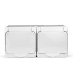 Розетка 2-м ОП Nix 16А IP54 250В с заземл. с крышкой бел. TOKOV ELECTRIC TKE-NX-R2Z-C01-IP54 — изображение 5