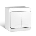 Выключатель 2-кл. ОП Nix 10А IP54 250В бел. TOKOV ELECTRIC TKE-NX-V2-C01-IP54 — изображение 2