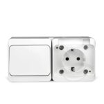 Блок ОП Nix (розетка 16А 250В с заземл. 1-кл. выкл. 10А) IP54 бел. TOKOV ELECTRIC TKE-NX-V1RZ-C01T-IP54 — изображение 4