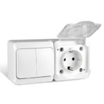 Блок ОП Nix (розетка 16А 250В с заземл. 2-кл. выкл. 10А) IP54 бел. TOKOV ELECTRIC TKE-NX-V2RZ-C01T-IP54 — изображение 3