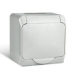 Розетка 1-м ОП Nix 16А IP54 250В с заземл. с крышкой сер. TOKOV ELECTRIC TKE-NX-R1Z-C06-IP54 — изображение 4