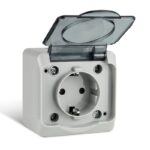 Розетка 1-м ОП Nix 16А IP54 250В с заземл. с прозр. крышкой сер. TOKOV ELECTRIC TKE-NX-R1Z-C06T-IP54 — изображение 5