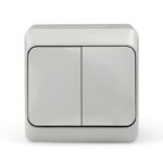 Выключатель 2-кл. ОП Nix 10А IP54 250В сер. TOKOV ELECTRIC TKE-NX-V2-C06-IP54 — изображение 4