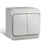 Выключатель 2-кл. ОП Nix 10А IP54 250В сер. TOKOV ELECTRIC TKE-NX-V2-C06-IP54 — изображение 2