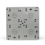 Розетка 4-м ОП Nix 16А IP54 250В с заземл. с прозр. крышкой сер. TOKOV ELECTRIC TKE-NX-R4Z-C06T-IP54 — изображение 2
