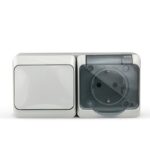 Блок ОП Nix (розетка 16А 250В с заземл. + 1-кл. выкл. 10А) IP54 сер. TOKOV ELECTRIC TKE-NX-V1RZ-C06T-IP54 — изображение 4