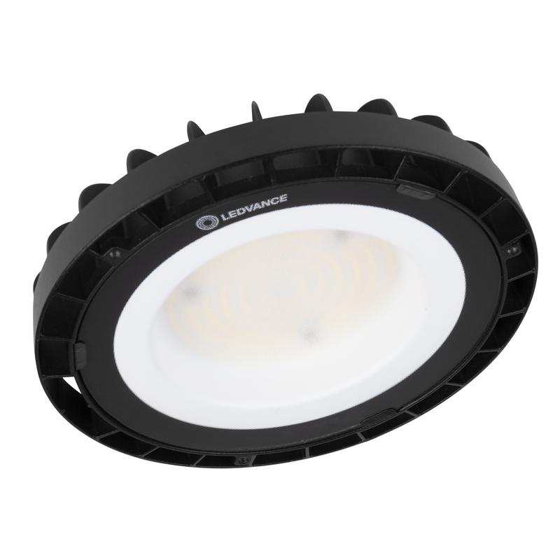 1734621.jpg Светильник светодиодный HIGH BAY COMPACT ДСП 133Вт 6500К IP65 16000лм для высоких пролетов хайбей темперир. стекло черн. LEDVANCE 4058075764453 — изображение 1