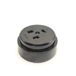 Разъем РШ-ВШ ОП 32А 250В 2P+PE кругл. черн. TOKOV ELECTRIC TKL-OVOP-2P+PE-C05 — изображение 2