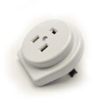 Разъем РШ-ВШ СП 32А 250В 2P+PE кругл. бел. TOKOV ELECTRIC TKL-OVSP-2P+PE-C01 — изображение 2