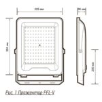 Прожектор светодиодный PFL-V 300Вт 6500К IP65 ДО Pro JazzWay 5045019 — изображение 5