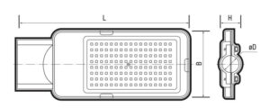 Светильник светодиодный PSL 08 100Вт 5000К GR 120град. уличный консольный ДКУ IP65 Pro JazzWay 5045828 — изображение 5