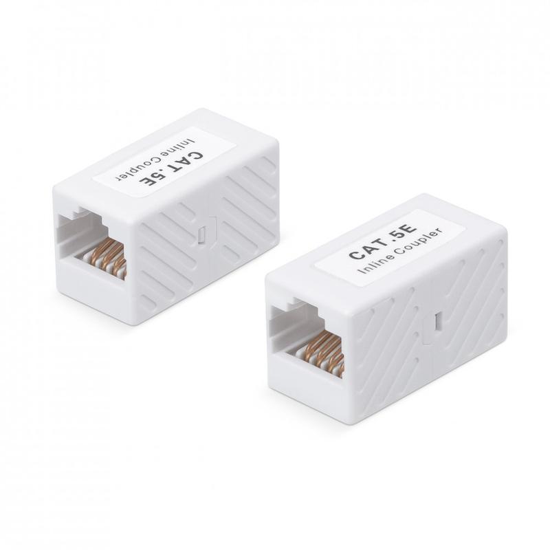 1761946.jpg Адаптер проходной RJ45-RJ45 (8P8C) кат.5E неэкранир. WR-CA-8P8C-C5E бел. WRline 505223 — изображение 1