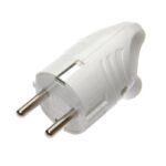 Вилка электрическая с заземл. с кольцом (ушком) 16А 250В IP20 бел. TOKOV ELECTRIC TKL-PLUZR-C01 — изображение 2