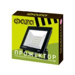 Прожектор светодиодный СДО-20 30Вт 6500К IP65 230В BL ДО прозр. закален. стекло ФАZА 5047280 — изображение 5