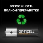 Элемент питания алкалиновый AA/LR6 (блист. 4шт) Professional Opticell 5052001/6052001 — изображение 4