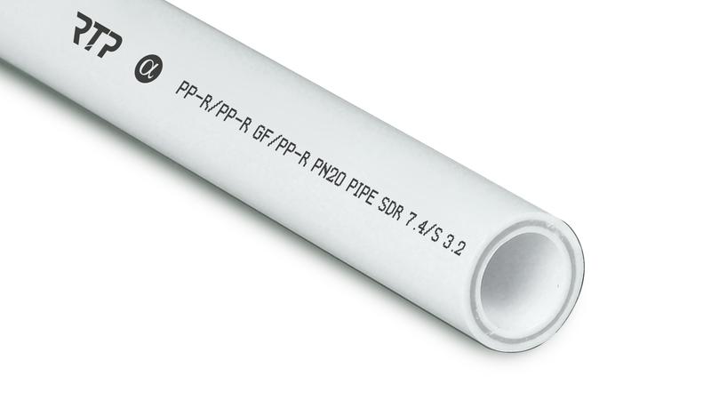 1778460.jpg Труба PPR 20х2.8 PN20 стекловолокно бел. (дл.2м) RTP 10328 — изображение 1