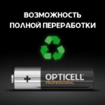 Элемент питания алкалиновый AA/LR6 (блист. 6шт) Professional Opticell 5052003 — изображение 5