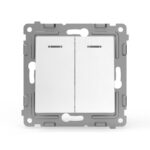 Выключатель 2-кл. СП Pixel 10А IP20 с индикатором механизм бел. TOKOV ELECTRIC TKE-PX-V2I-C01 — изображение 4