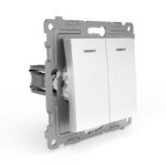 Выключатель 2-кл. СП Pixel 10А IP20 с индикатором механизм бел. TOKOV ELECTRIC TKE-PX-V2I-C01 — изображение 5