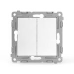 Переключатель проходной 2-кл. СП Pixel 10А IP20 механизм бел. TOKOV ELECTRIC TKE-PX-P2-C01 — изображение 4