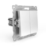 Переключатель проходной 2-кл. СП Pixel 10А IP20 механизм бел. TOKOV ELECTRIC TKE-PX-P2-C01 — изображение 5