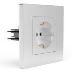 Розетка 1-м СП Pixel 16А IP20 с заземл. защ. шторки в сборе бел. TOKOV ELECTRIC TKE-PX-R1FZSF-C01 — изображение 5