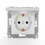 Розетка 1-м СП Pixel 16А IP20 с заземл. защ. шторки с крышкой механизм бел. TOKOV ELECTRIC TKE-PX-R1ZSW1-C01 — изображение 4