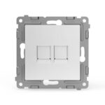 Розетка компьютерная 2-м СП Pixel RJ45 кат.5E механизм бел. TOKOV ELECTRIC TKE-PX-RC2-C01 — изображение 4