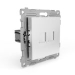 Розетка компьютерная 2-м СП Pixel RJ45 кат.5E механизм бел. TOKOV ELECTRIC TKE-PX-RC2-C01 — изображение 5