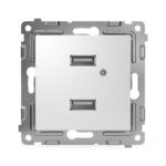 Розетка 2-м USB СП Pixel тип A+A 5В 1х2.1А 2х1.05А механизм бел. TOKOV ELECTRIC TKE-PX-2USB-C01 — изображение 4