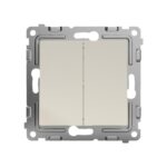 Переключатель проходной 2-кл. СП Pixel 10А IP20 механизм беж. TOKOV ELECTRIC TKE-PX-P2-C02 — изображение 3