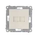 Розетка компьютерная 2-м СП Pixel RJ45 кат.5E механизм беж. TOKOV ELECTRIC TKE-PX-RC2-C02 — изображение 4