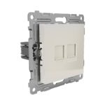 Розетка компьютерная 2-м СП Pixel RJ45 кат.5E механизм беж. TOKOV ELECTRIC TKE-PX-RC2-C02 — изображение 5