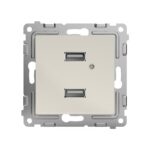 Розетка 2-м USB СП Pixel тип A+A 5В 1х2.1А 2х1.05А механизм беж. TOKOV ELECTRIC TKE-PX-2USB-C02 — изображение 5