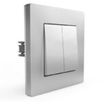 Выключатель 2-кл. СП Pixel 10А IP20 в сборе алюм. TOKOV ELECTRIC TKE-PX-V2F-C03 — изображение 5