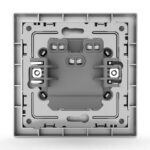 Выключатель 2-кл. СП Pixel 10А IP20 в сборе алюм. TOKOV ELECTRIC TKE-PX-V2F-C03 — изображение 2
