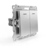 Выключатель 2-кл. СП Pixel 10А IP20 с индикатором механизм алюм. TOKOV ELECTRIC TKE-PX-V2I-C03 — изображение 5