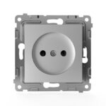 Розетка 1-м СП Pixel 16А IP20 без заземл. защ. шторки механизм алюм. TOKOV ELECTRIC TKE-PX-R1SF-C03 — изображение 4