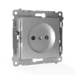 Розетка 1-м СП Pixel 16А IP20 без заземл. защ. шторки механизм алюм. TOKOV ELECTRIC TKE-PX-R1SF-C03 — изображение 5